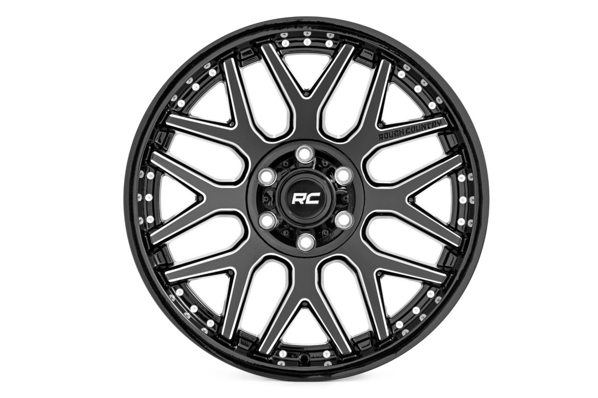 Chevrolet Tahoe Wheel - Rough Country - 95 Series, One-Piece - Gloss Black - '00-'06
